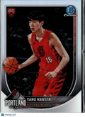 Yang Hansen 2025 Bowman Chrome RED Rookie RC Portland Trail Blazers
