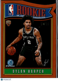 Dylan Harper 2025 Bowman Chrome Rookie of the Year Favorites Orange 18/25 Spurs