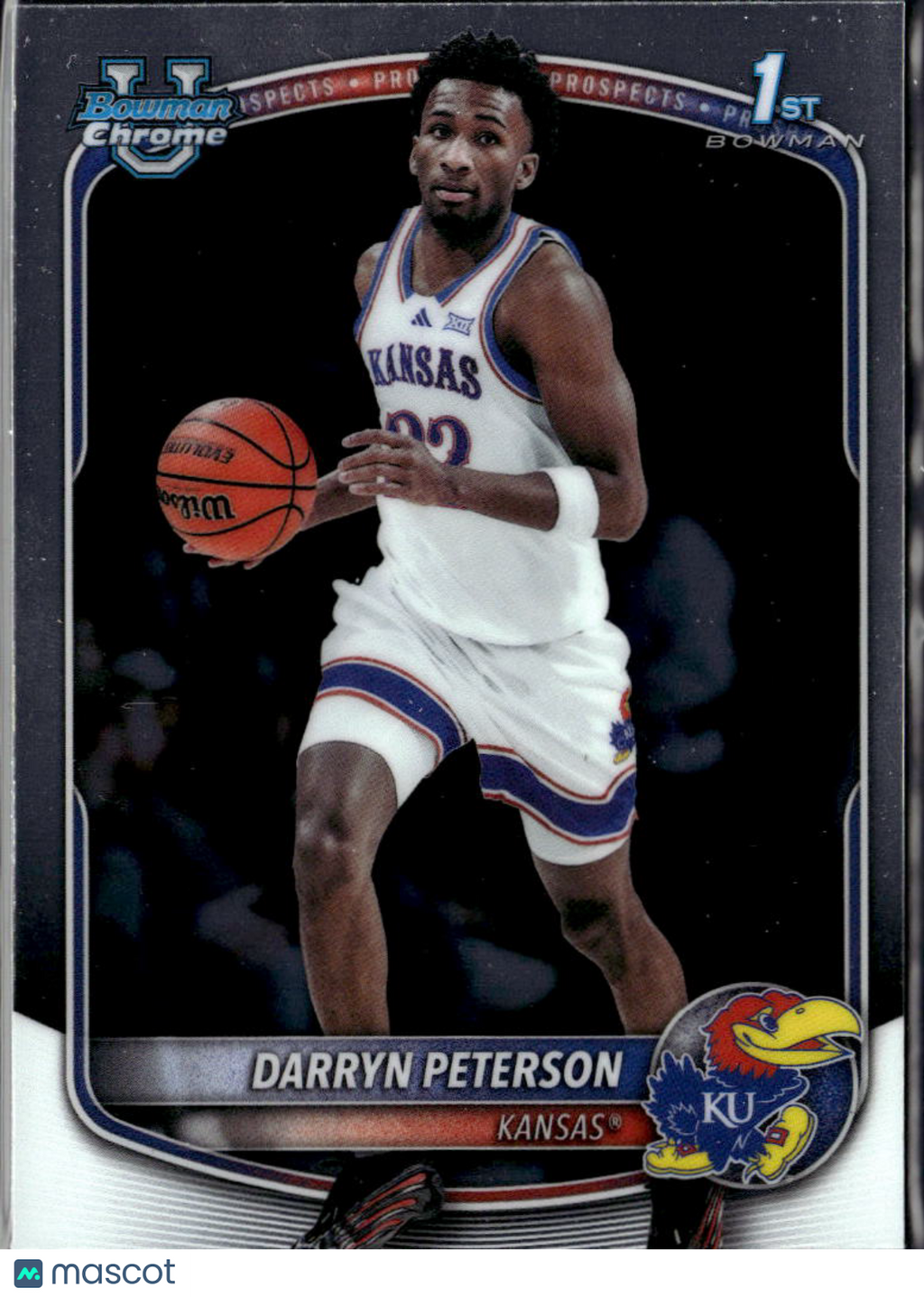 Darryn Peterson 2025 Bowman Chrome 1st Rookie RC Kansas Jayhawks