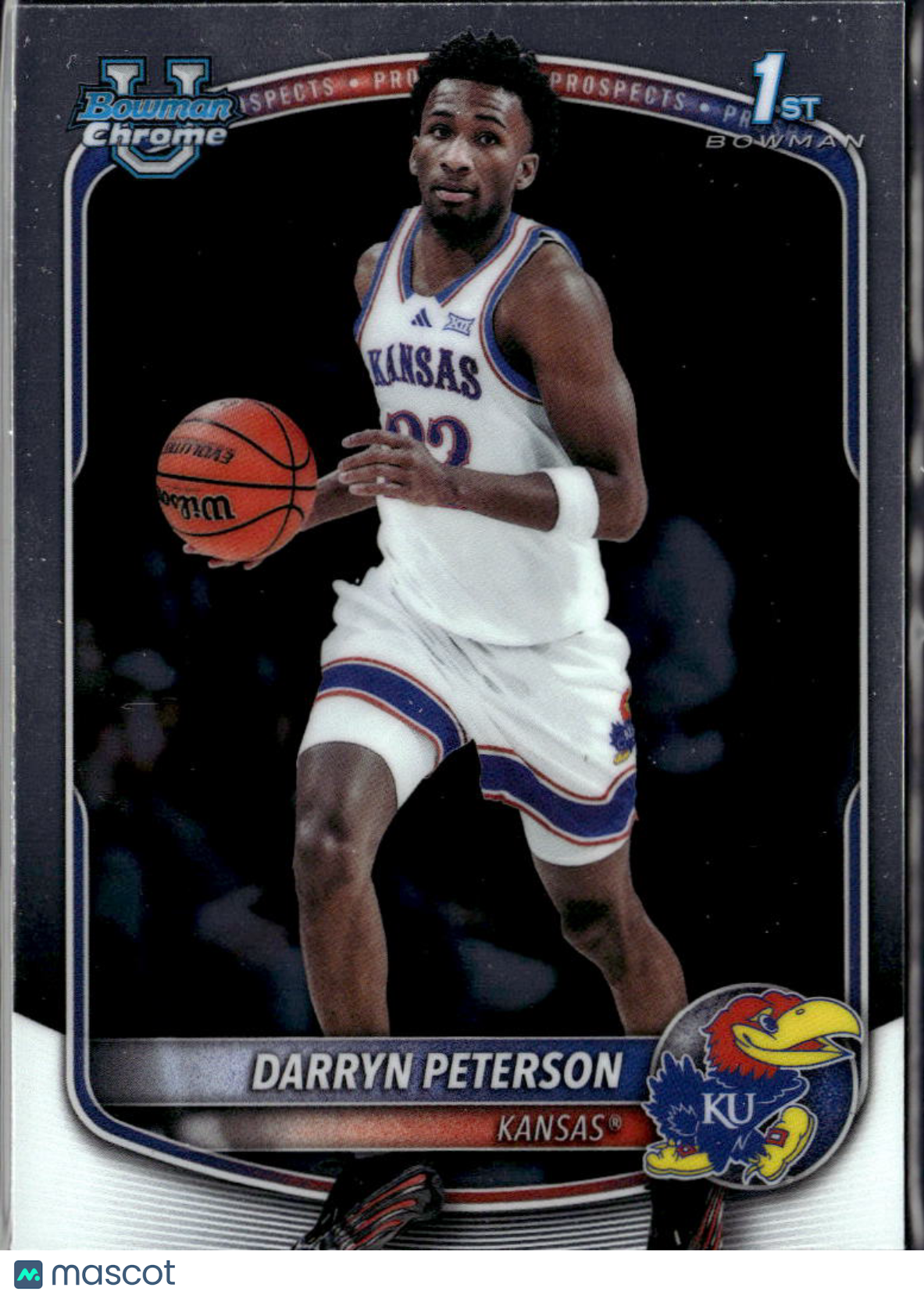Darryn Peterson 2025 Bowman Chrome 1st Rookie RC Kansas Jayhawks