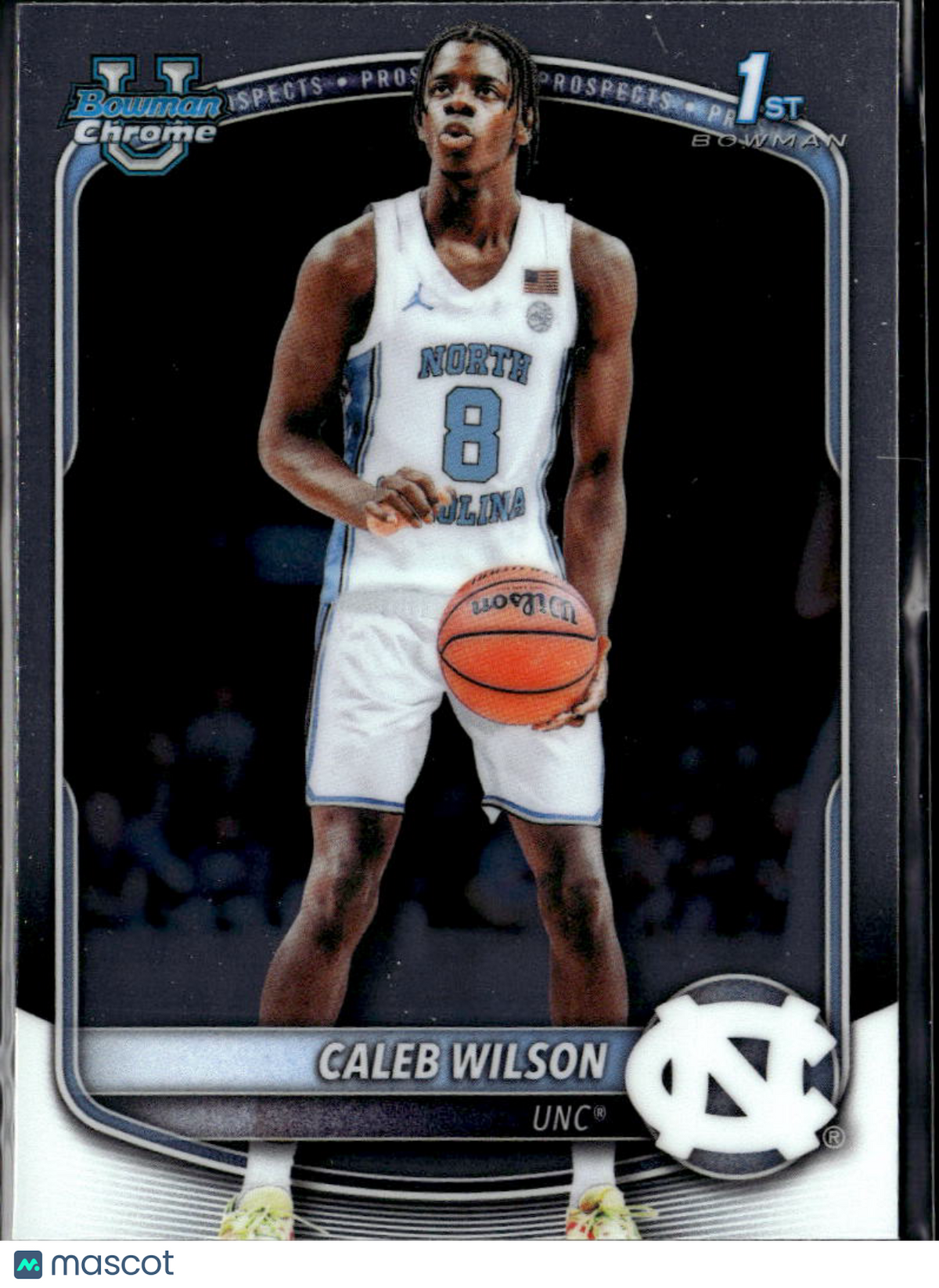 Caleb Wilson 2025 Bowman Chrome 1st Rookie RC North Carolina Tar Heels
