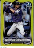 Ezequiel Tovar 2026 Bowman Chrome Yellow Refractor 38/75 Colorado Rockies