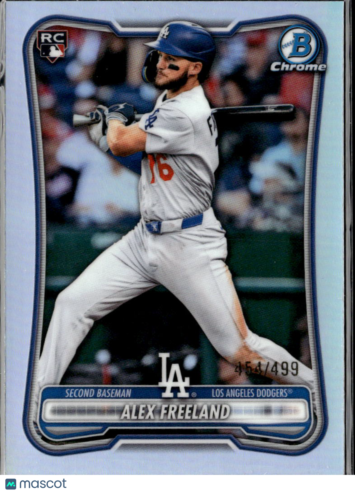 Alex Freeland 2026  Bowman Chrome RC Refractor 454/499 Los Angeles Dodgers