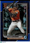 Marco Luciano 2024 Bowman Chrome RC Blue Mojo Refractor /150 Giants