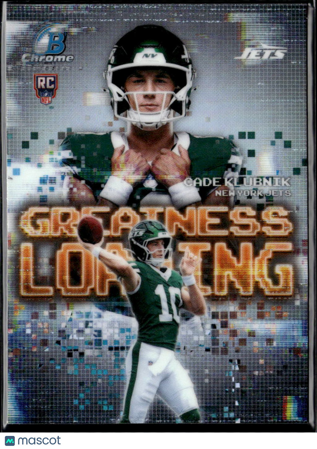 Cade Klubnik 2026 Bowman Chrome Greatness Loading Rookie RC Refractor Jets
