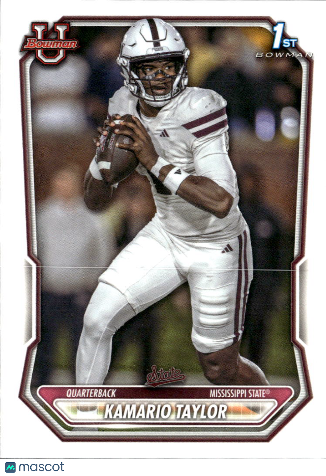 Kamario Taylor 2026 Bowman 1st Rookie RC Mississippi State Bulldogs