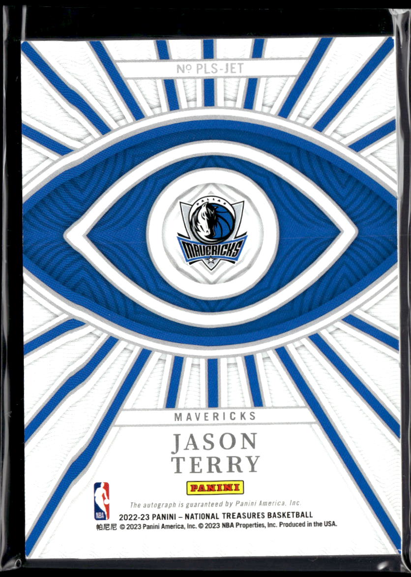 Jason Terry 2022-23 National Treasures Auto Autograph 49/99 Dallas Mavericks