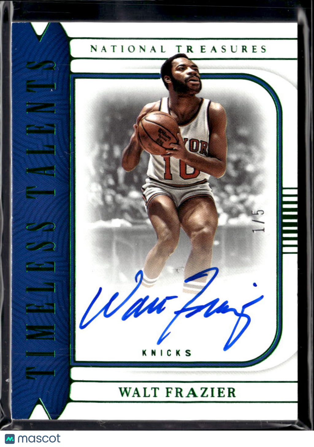 Walt Frazier 2022-23 National Treasures Auto Autograph 1/5 New York Knicks