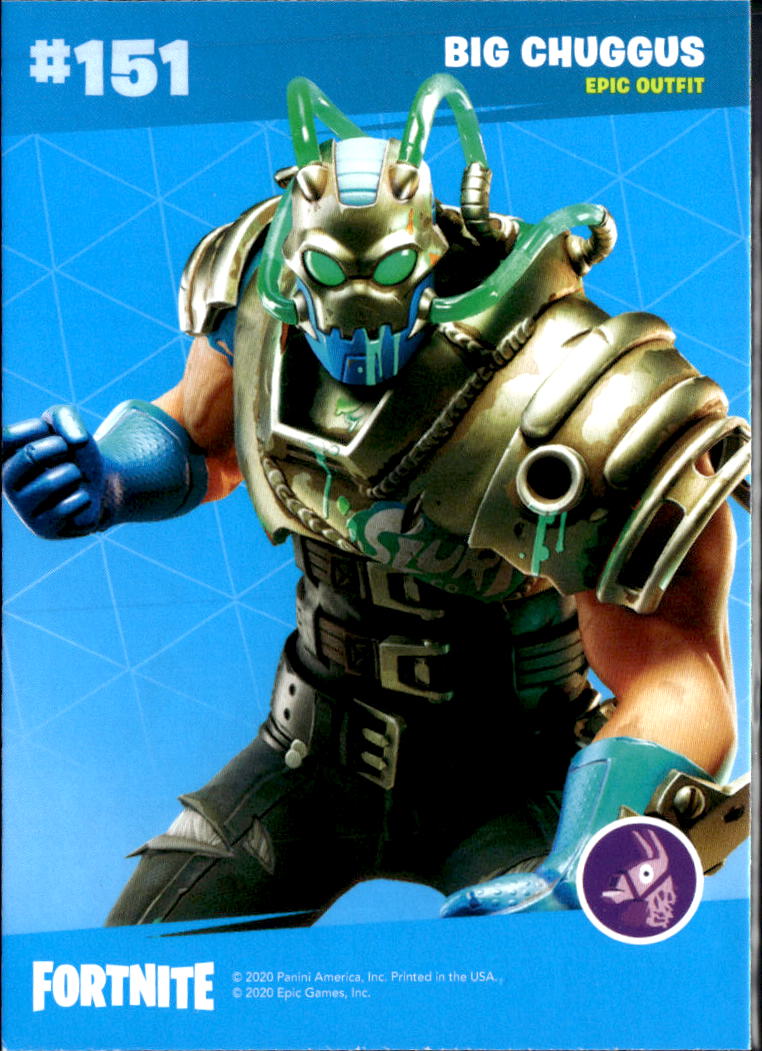 Big Chuggus 2020 Panini Fortnite Epic Outfit Cracked Ice #151