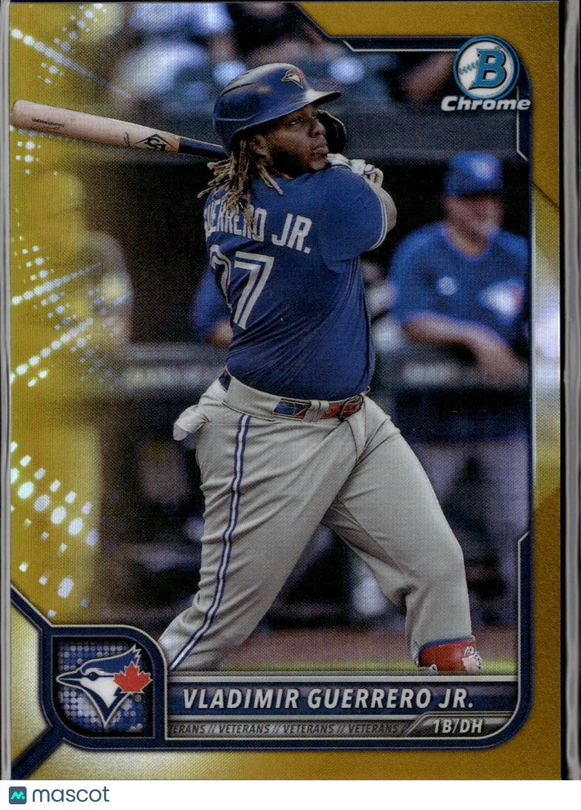 Vladimir Guerrero Jr. 2022 Bowman Chrome GOLD Refractor 44/50 Toronto Blue Jays