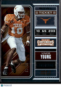Vince Young 2018 Contenders Bowl Ticket 50/99 Texas Longhorns