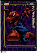 Spider-Ham 2026 Topps Chrome Marvel Purple Refractor 7/75 #162