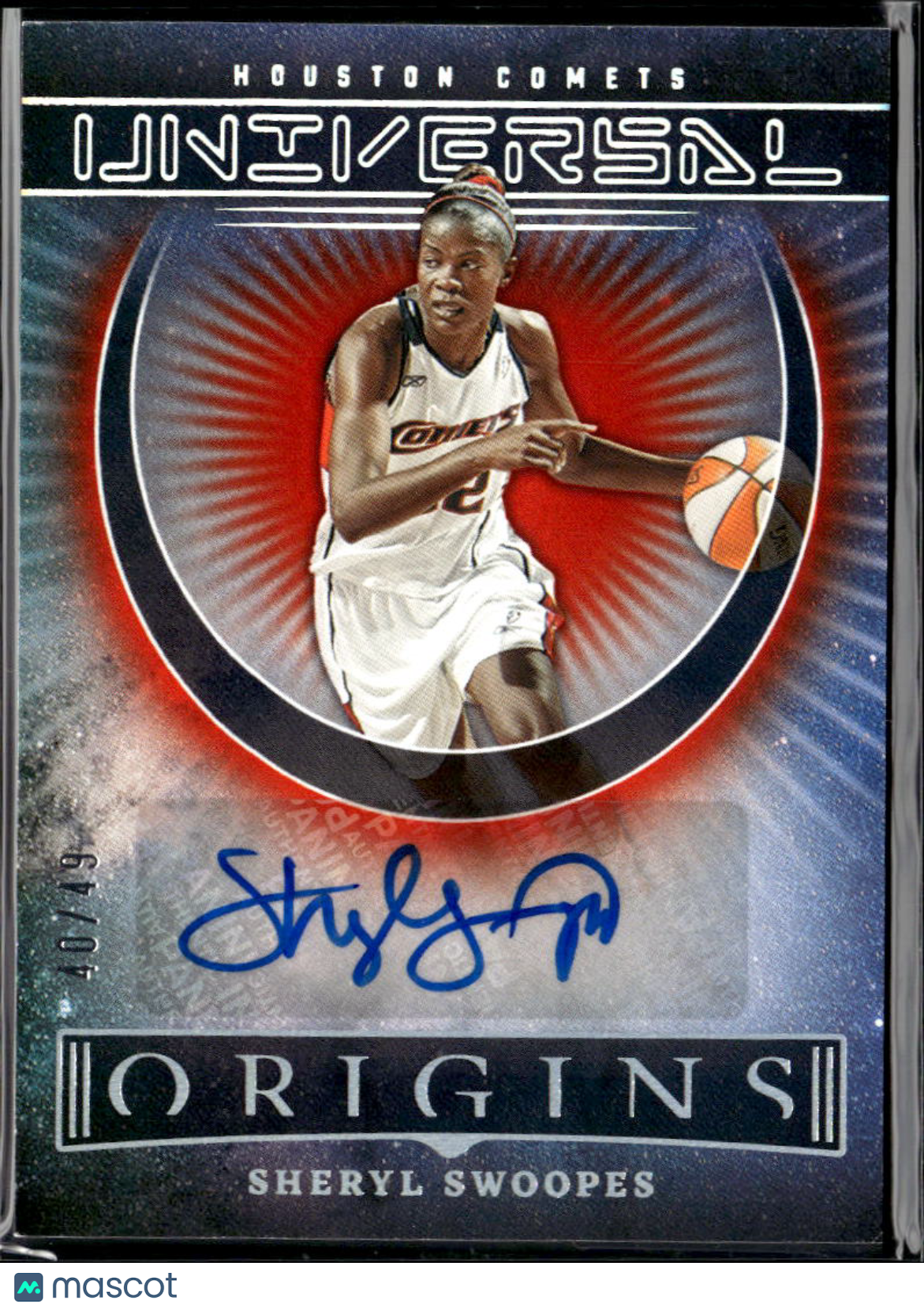 Sheryl Swoopes 2023 Origins Auto Autograph 40/49 Houston Comets