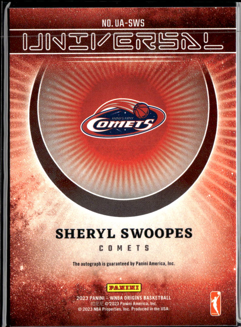 Sheryl Swoopes 2023 Origins Auto Autograph 40/49 Houston Comets
