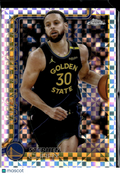 Stephen Curry 2025 Topps Chrome X-Fractor Golden State Warriors