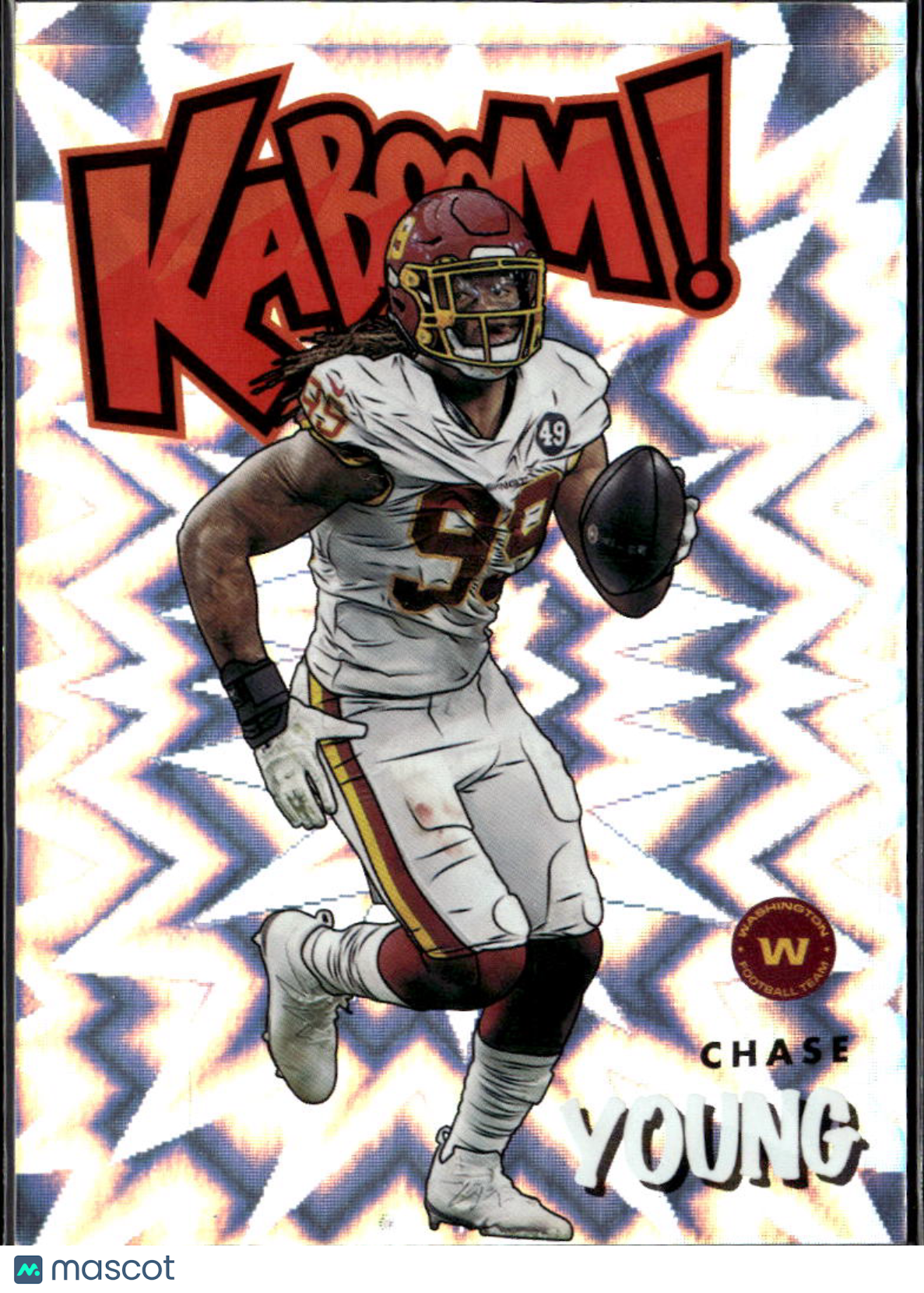 Chase Young 2021 Absolute KABOOM CASE HIT SSP Washington Football Team