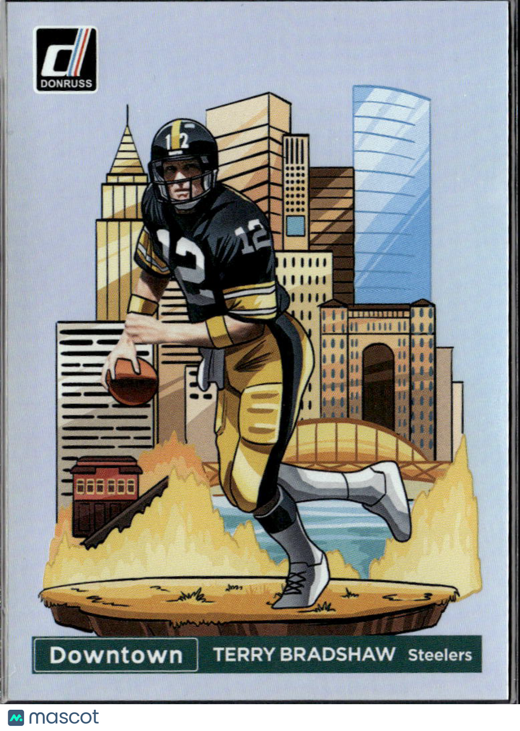 Terry Bradshaw 2024 Donruss DOWNTOWN SSP CASE HIT Pittsburgh Steelers