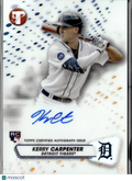 Kerry Carpenter 2023 Topps Pristine Auto Autograph RC Detroit Tigers