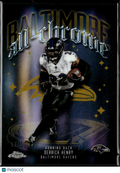 Derrick Henry 2025 Topps Chrome All-Chrome GOLD Refractor 11/50 Baltimore Ravens