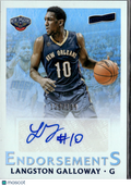 Langston Galloway 2016-17 Aficionado Auto Autograph 18/199 New Orleans Pelicans
