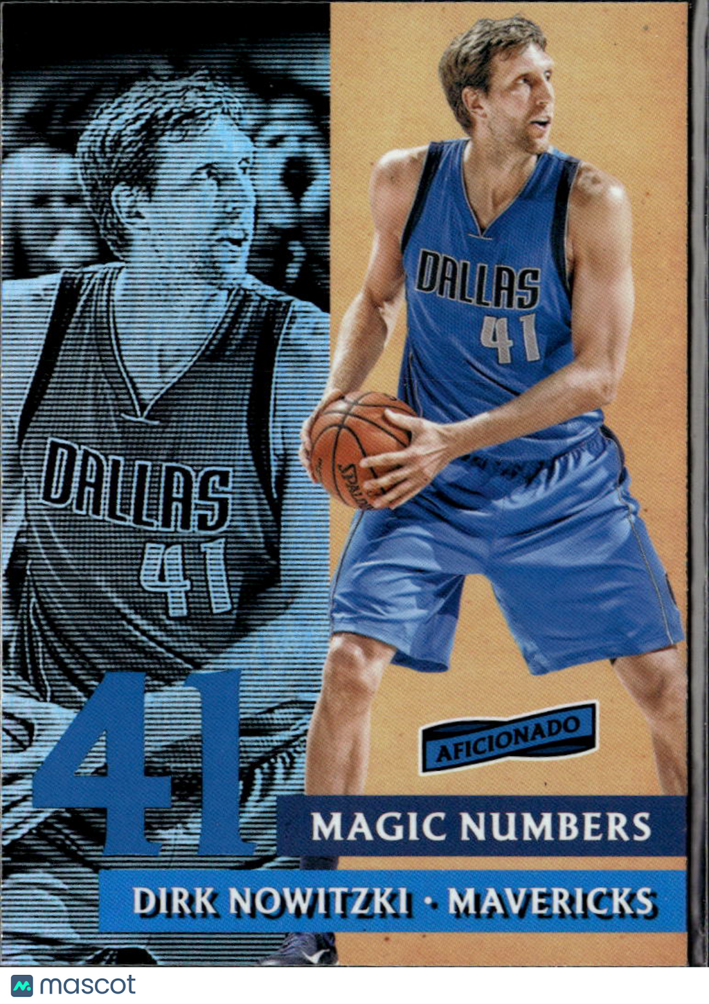 Dirk Nowitzki 2016-17 Panini Aficionado Magic Numbers Dallas Mavericks