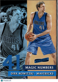 Dirk Nowitzki 2016-17 Panini Aficionado Magic Numbers Dallas Mavericks