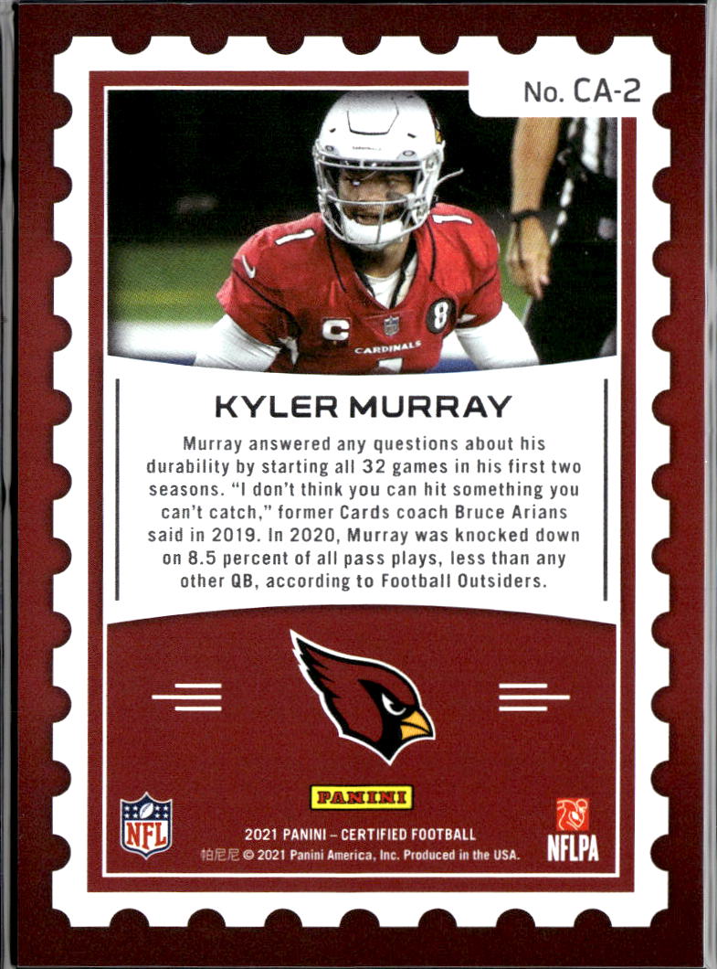 Kyler Murray 2021 Certified Air CASE HIT SSP Arizona Cardinals