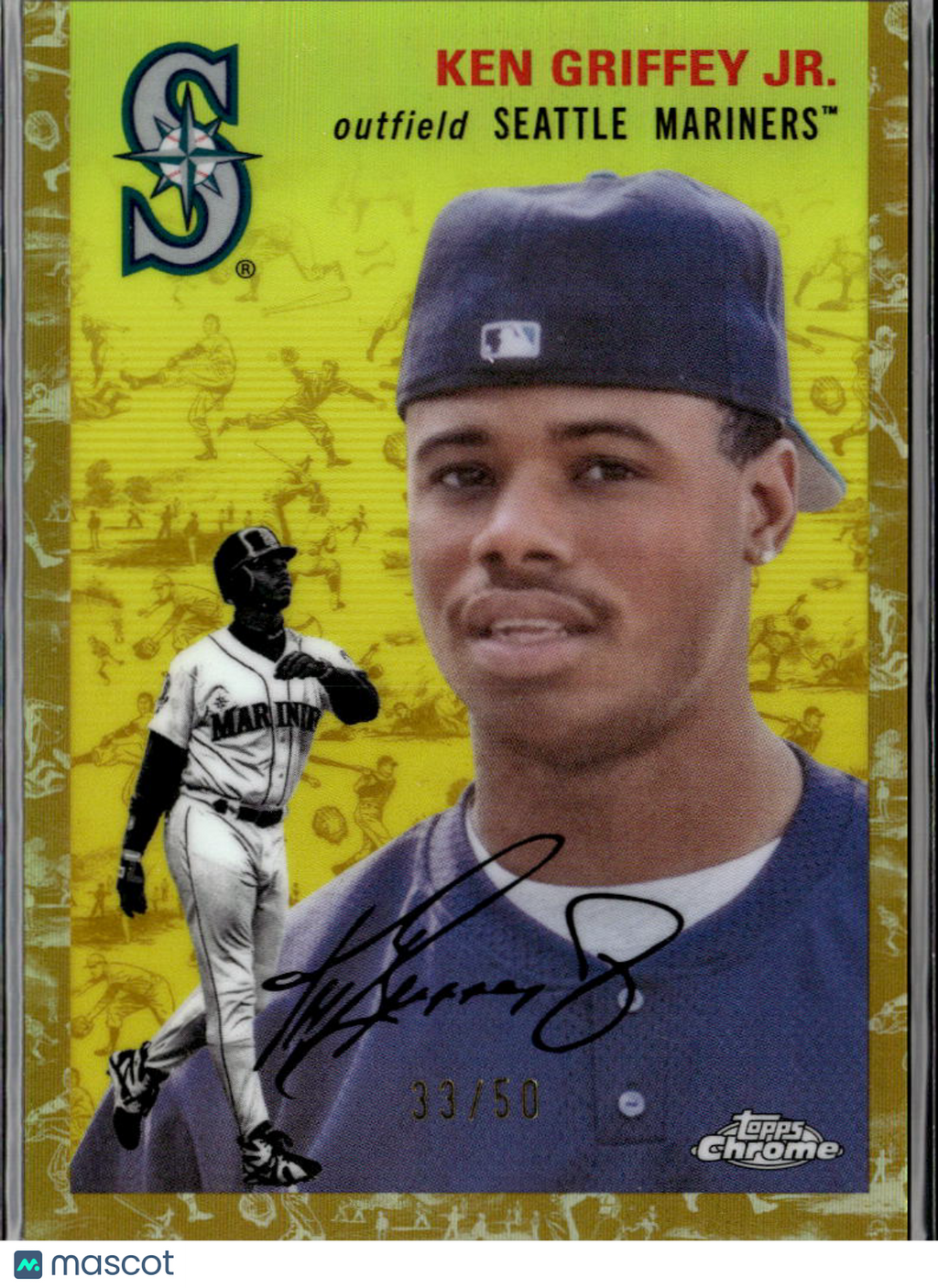 Ken Griffey Jr. 2023 Topps Chrome Platinum GOLD Refractor 33/50 Seattle Mariners