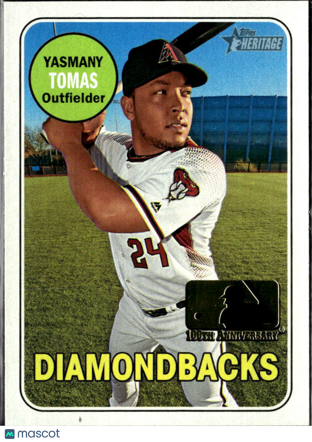 Yasmany Tomas 2018 Topps Heritage 100th Anniversary Arizona Diamondbacks