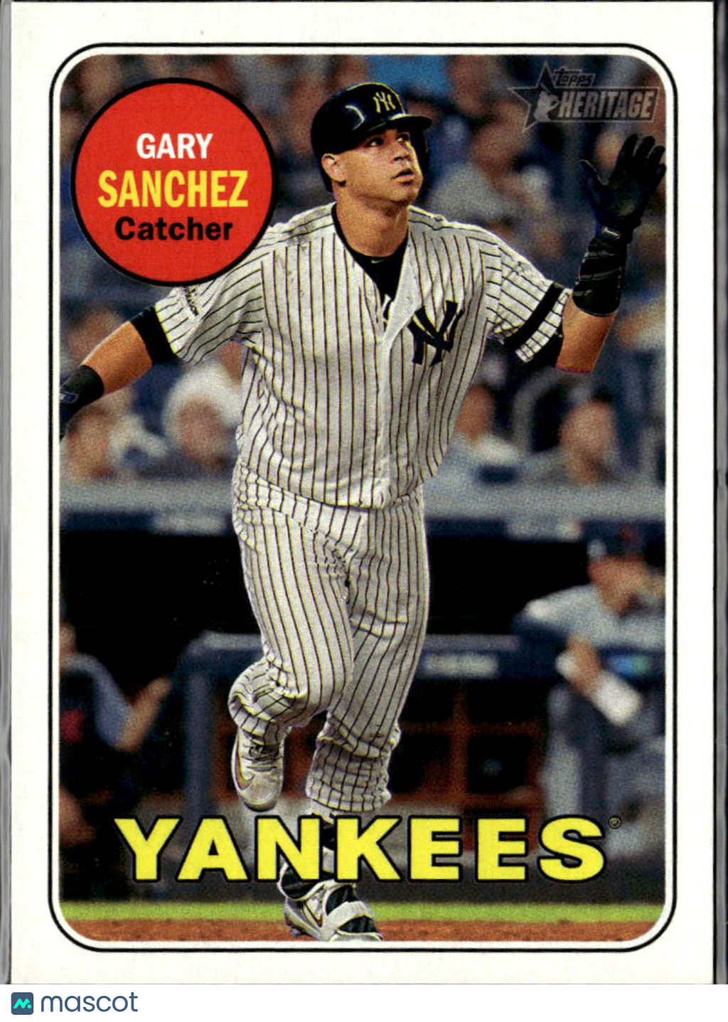 Gary Sanchez 2018 Topps Heritage Action Variation SSP New York Yankees