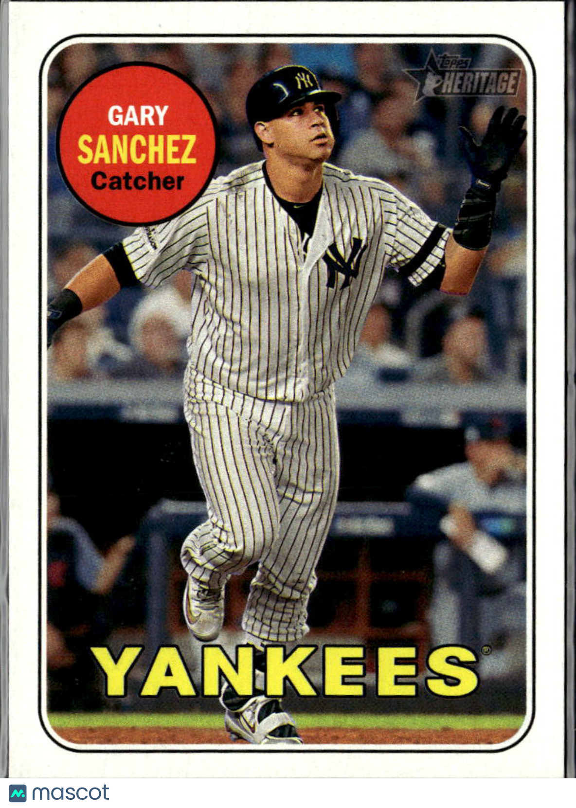 Gary Sanchez 2018 Topps Heritage Action Variation SSP New York Yankees