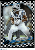 Xavier Legette 2025 Prizm Black White Checkerboard SSP Carolina Panthers