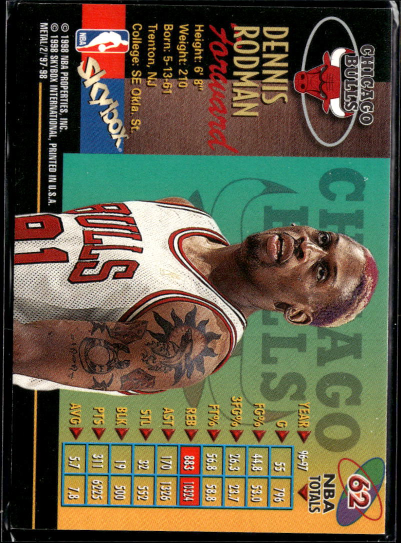 Dennis Rodman 1997-98 SkyBox Metal Universe Chicago Bulls