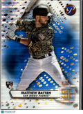 Matthew Batten 2023 Topps Pristine Blue Refractor RC /75 San Diego Padres