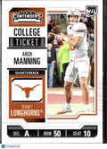 Arch Manning 2025 Contenders College Ticket Rookie RC Texas Longhorns