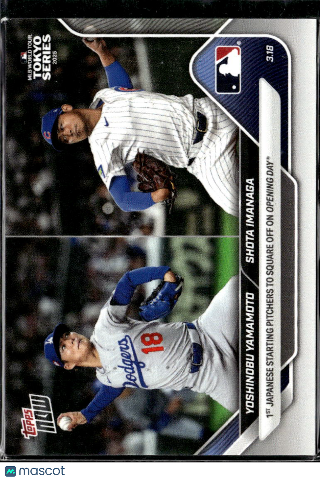 Yoshinobu Yamamoto Shota Imanaga 2025 Topps Now Tokyo #2 Dodgers Cubs