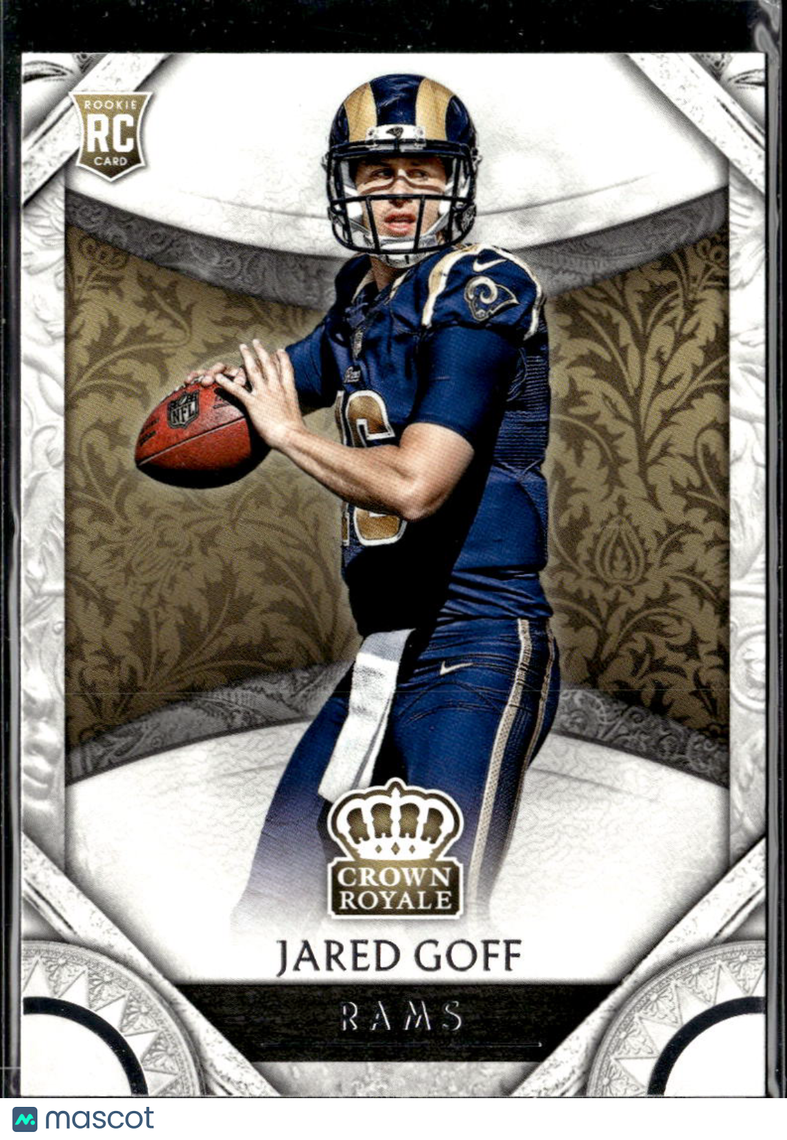 Jared Goff 2016 Crown Royale Rookie RC Lions Los Angeles Rams