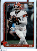 Shedeur Sanders 2025 Topps Chrome RC Refractor Cleveland Browns