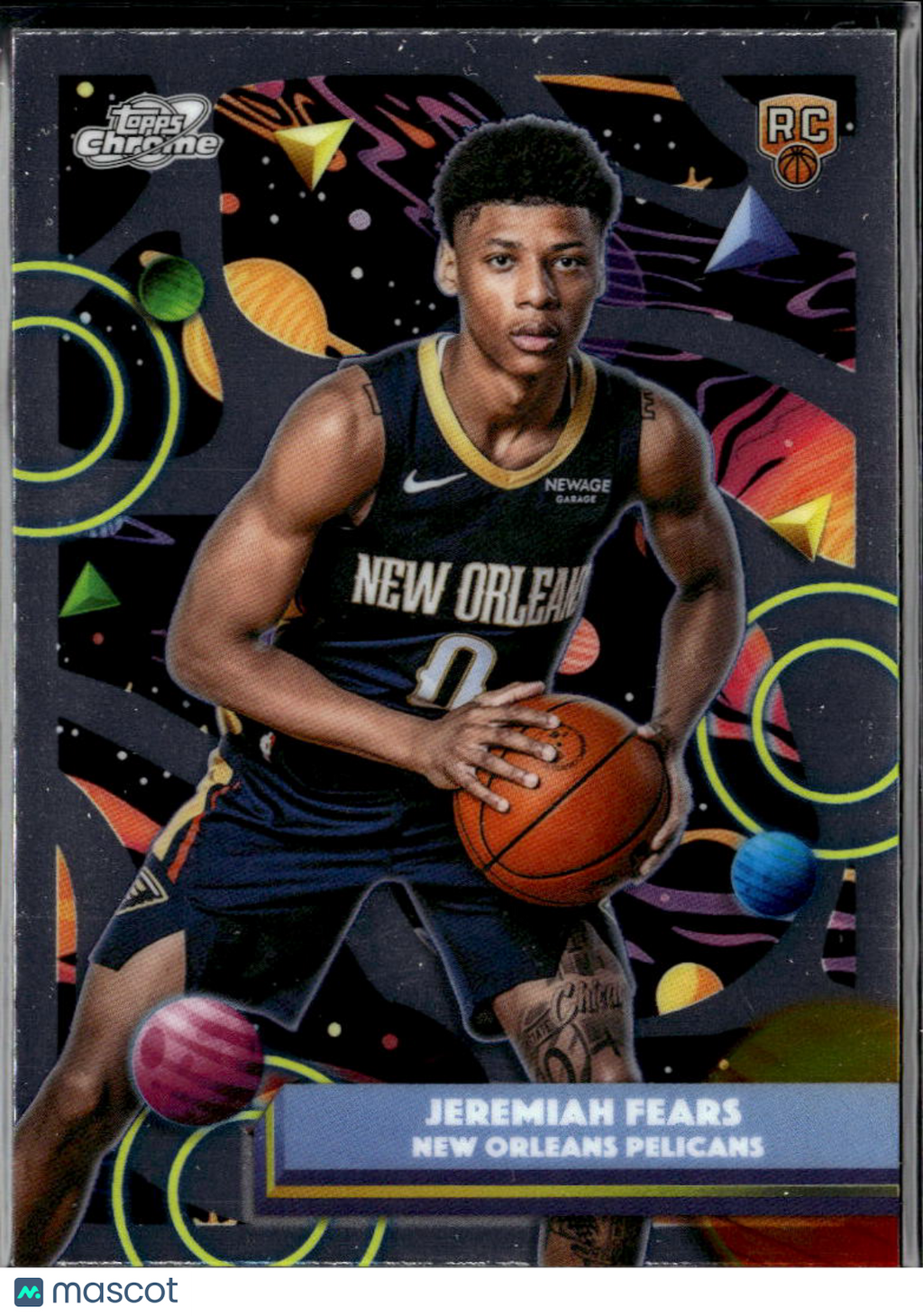 Jeremiah Fears 2026 Topps Chrome Cosmic Rookie RC New Orleans Pelicans