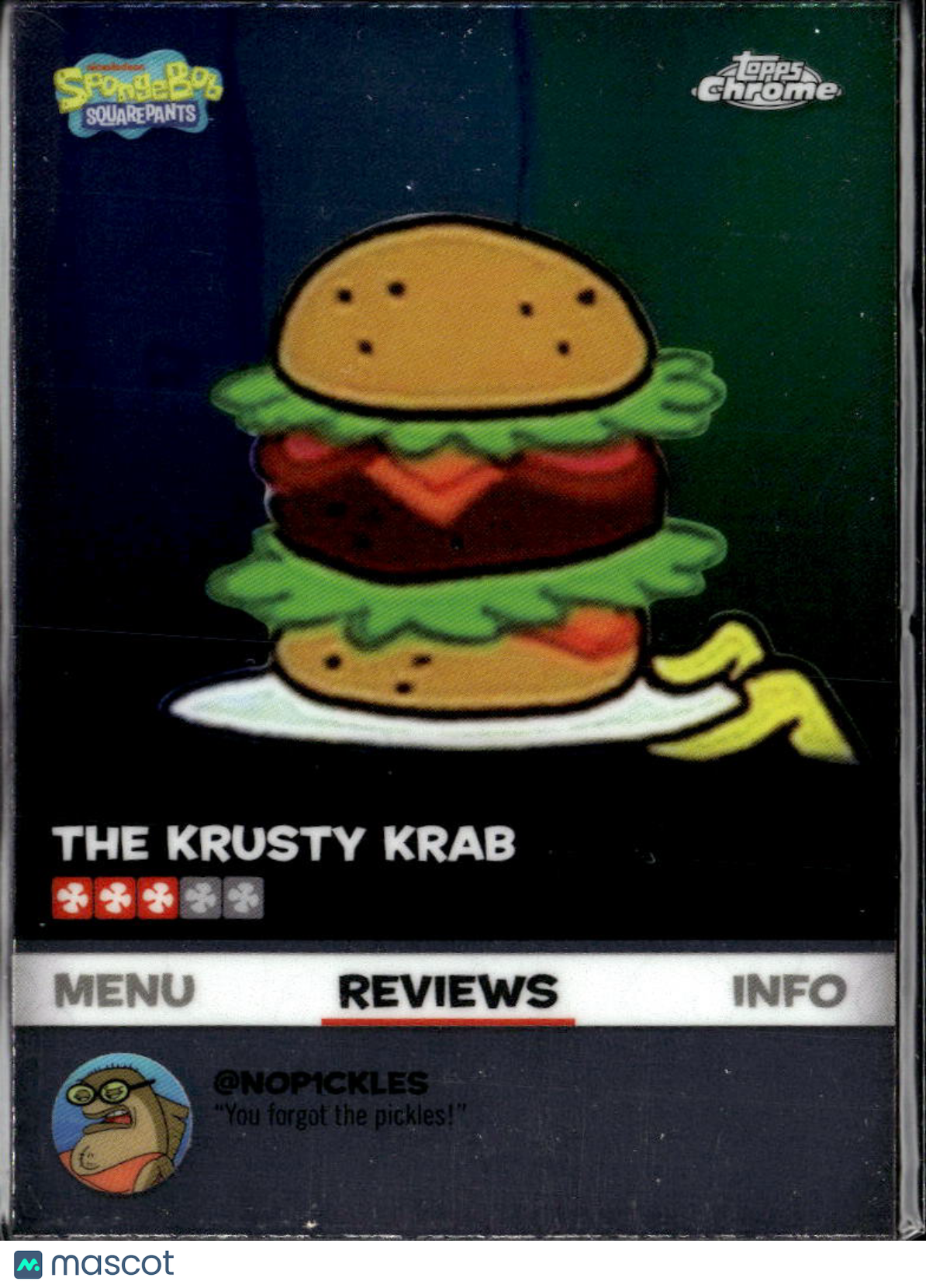 Krusty Krab 2025 Topps Chrome SpongeBob SquarePants #BB-16