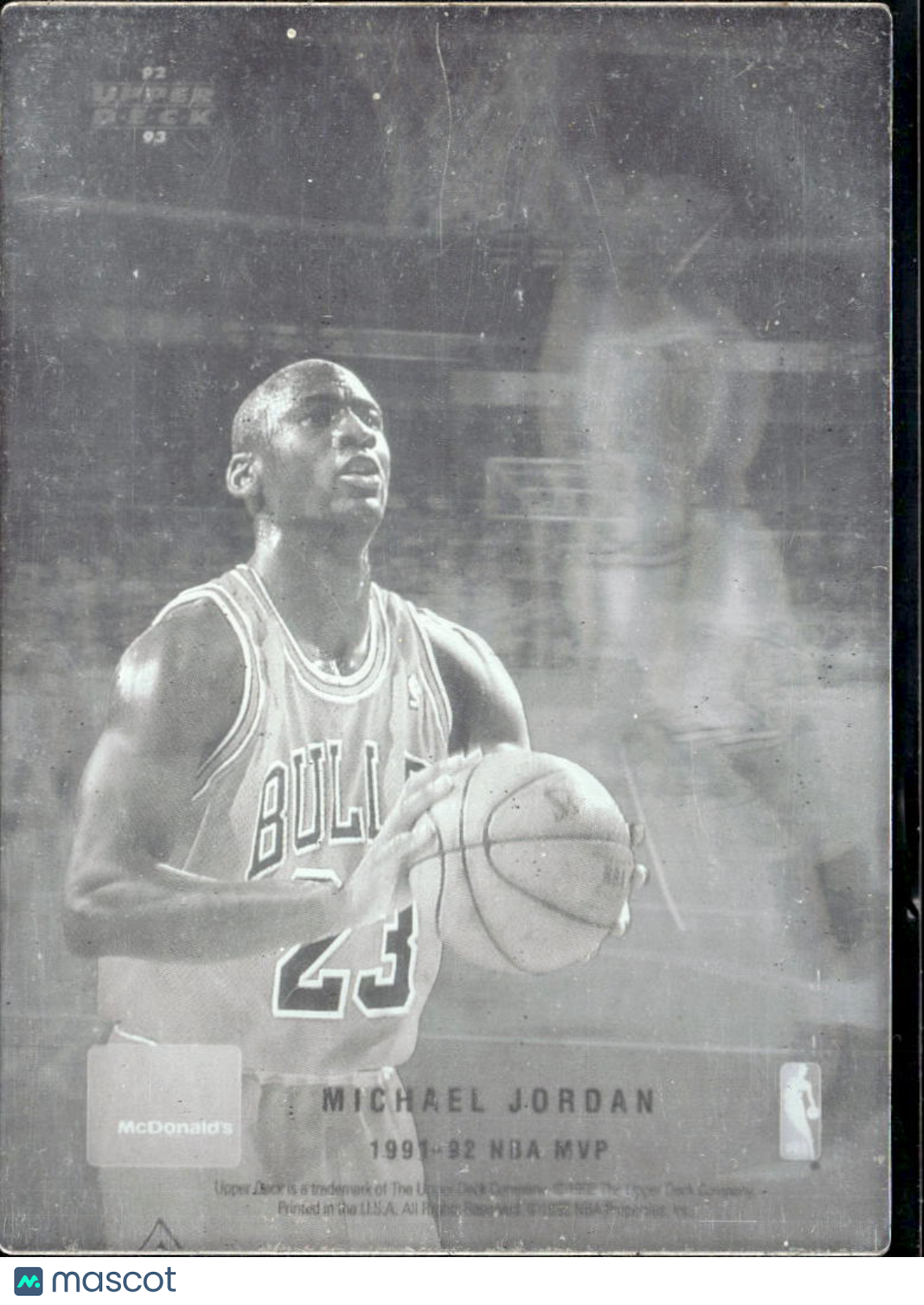 Michael Jordan 1992 Upper Deck McDonald's Holograms Chicago Bulls
