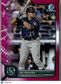 Cal Raleigh 2022 Bowman Chrome RC Fuchsia Rookie 162/299 Seattle Mariners
