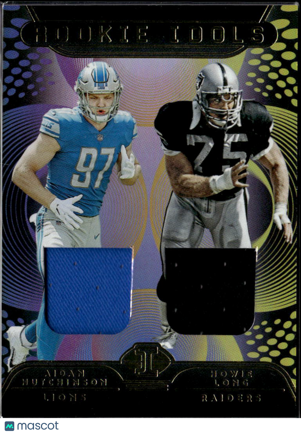 Howie Long Aidan Hutchinson 2022 Illusions Dual Patch RC Detroit Lions Raiders
