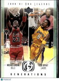 Michael Jordan Kobe Bryant 2001 Upper Deck Generations #G1 Lakers Bulls