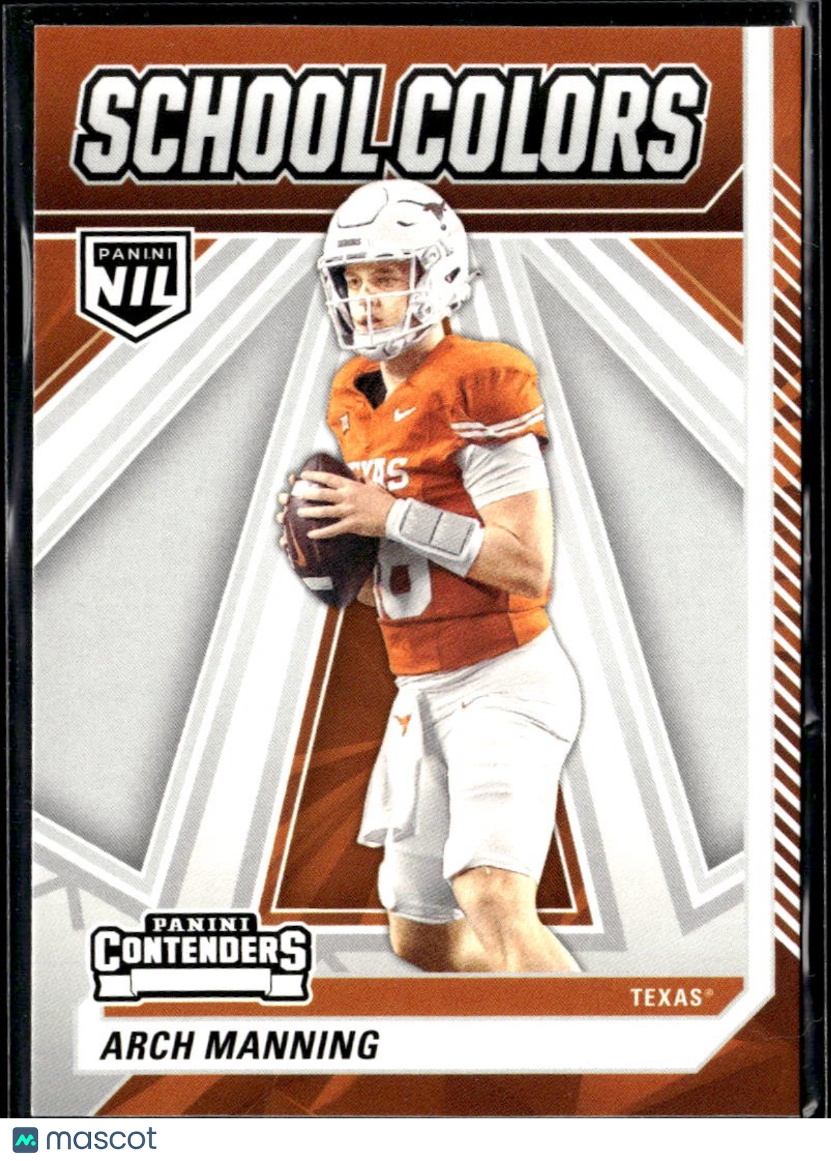 Arch Manning 2025 Panini Contenders School Colors Rookie RC Texas Longhorns
