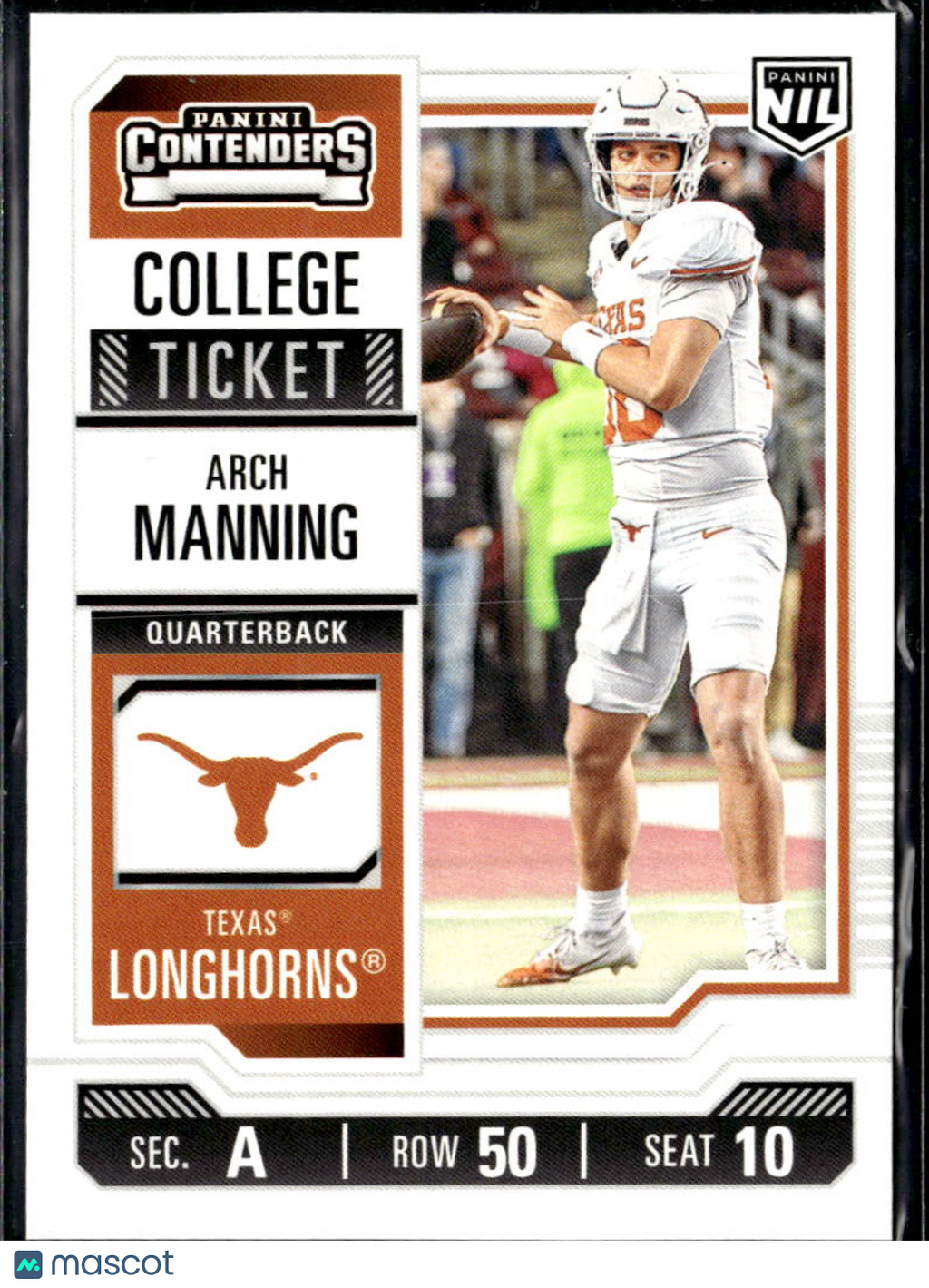 Arch Manning 2025 Panini Contenders Rookie RC Texas Longhorns
