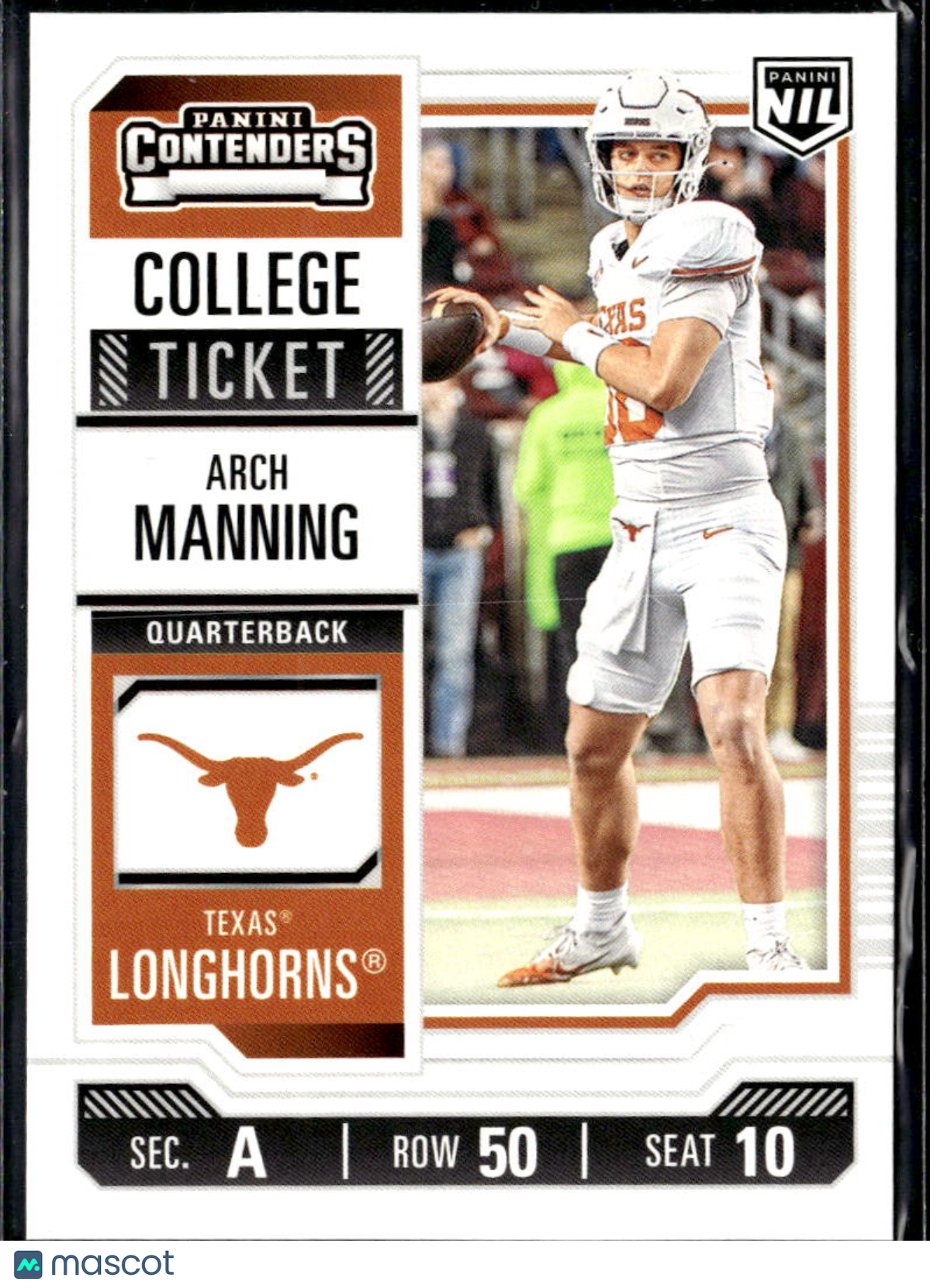 Arch Manning 2025 Panini Contenders Rookie RC Texas Longhorns