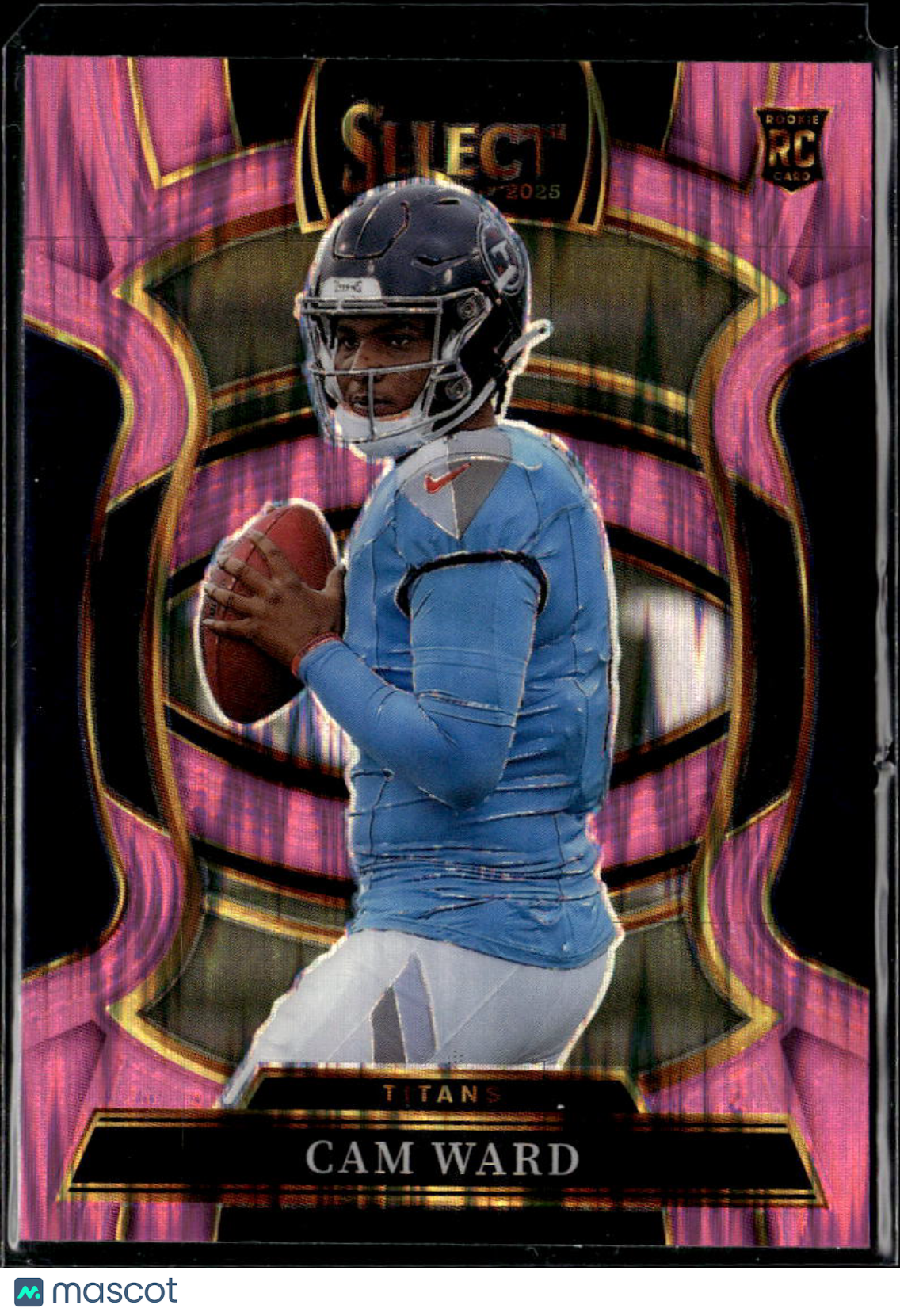 Cam Ward 2025 Select RC Pink Shock Rookie Tennessee Titans
