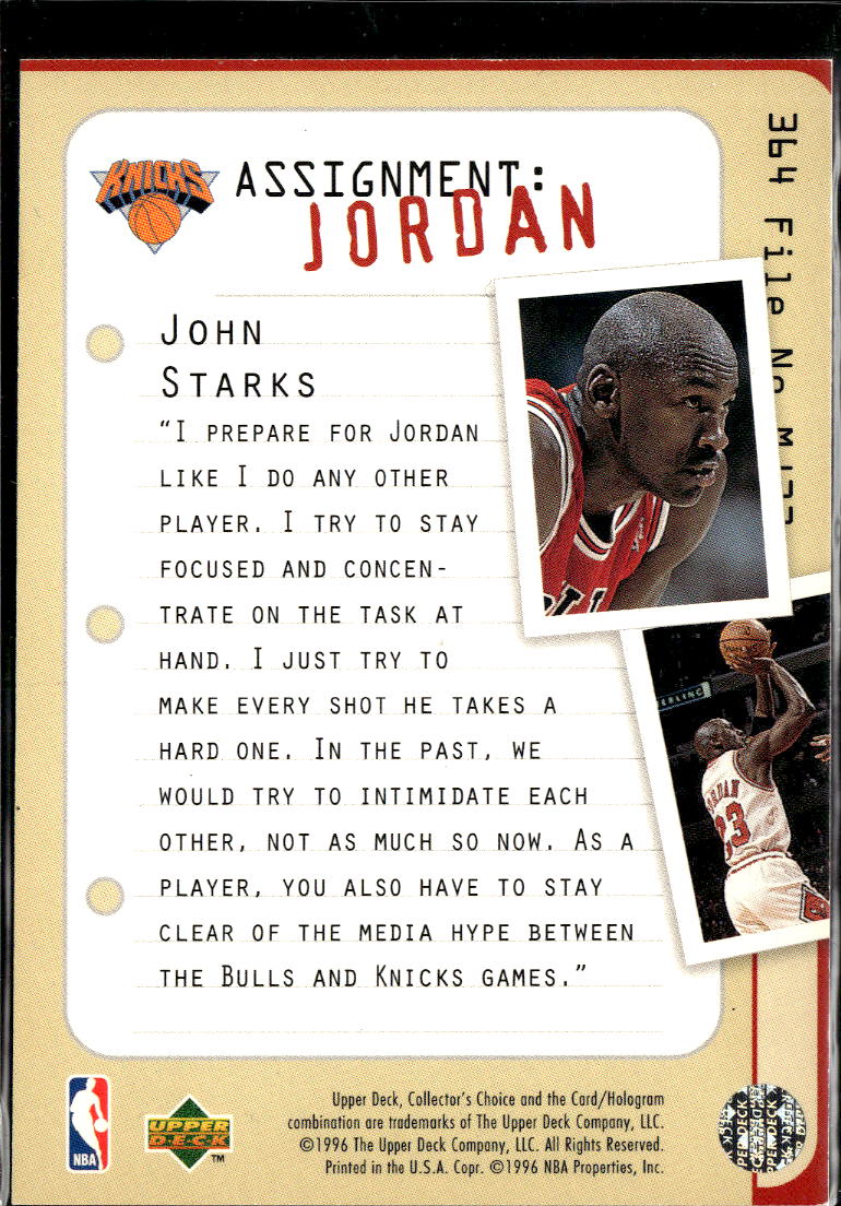 Michael Jordan 1996 Upper Deck Collector's Choice Chicago Bulls