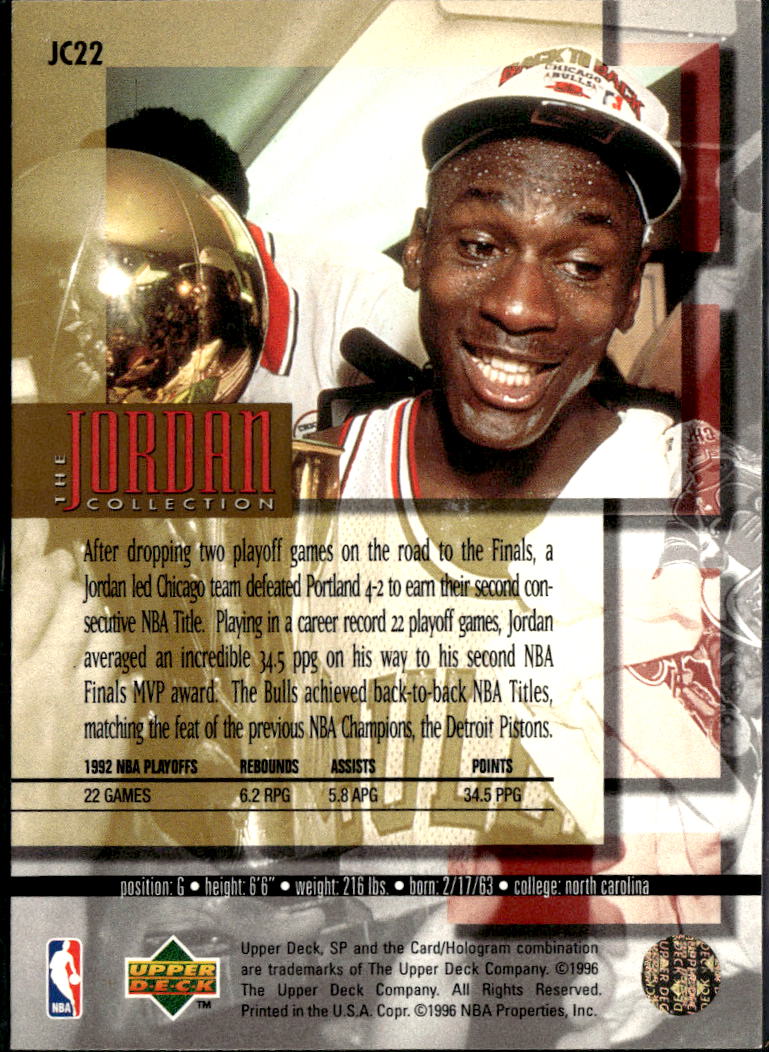 Michael Jordan 1996 Upper Deck SP Championship Series Chicago Bulls